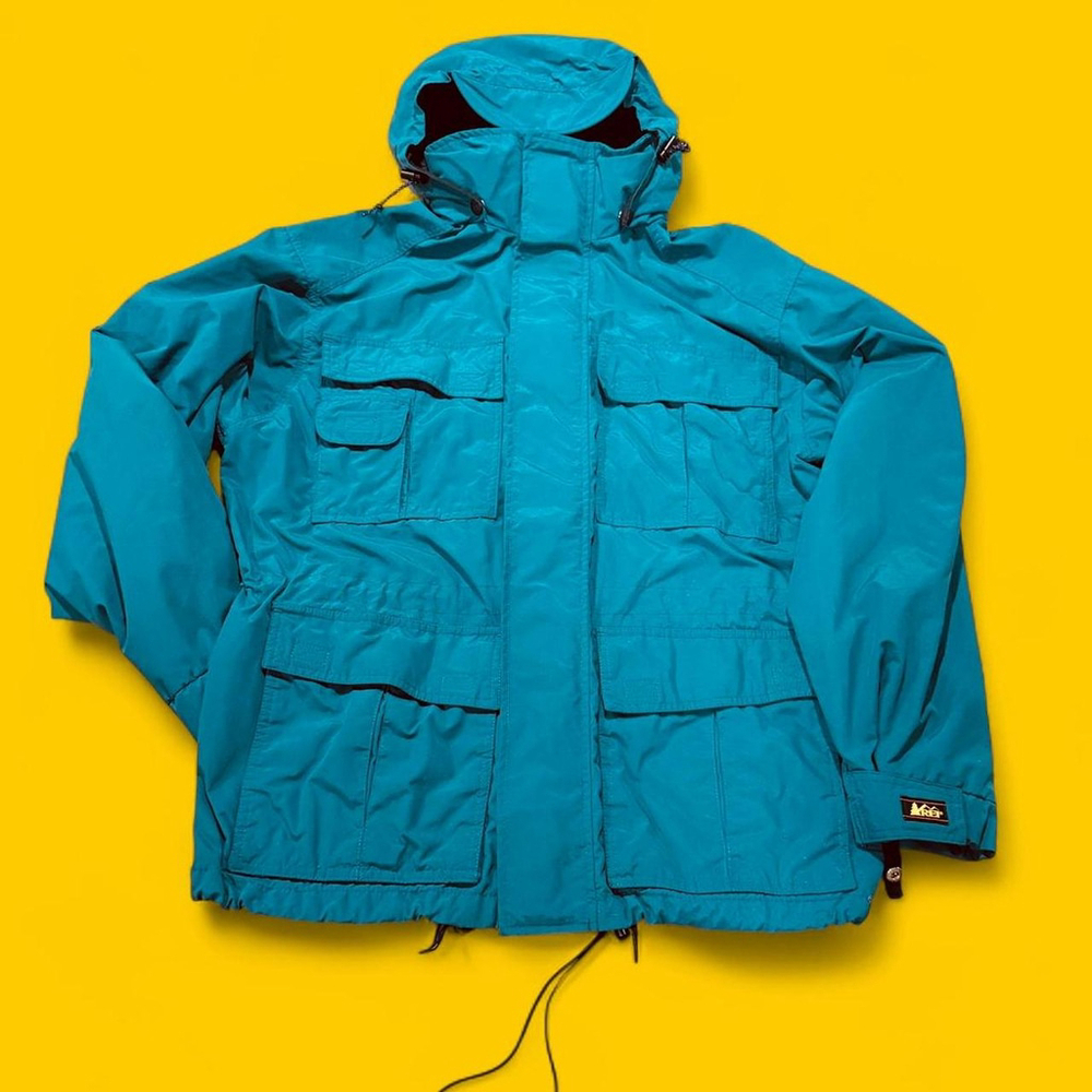 Vintage 90s REI Utility Tactical Four Pocket Essential Streetwear Teal Zip Up M
